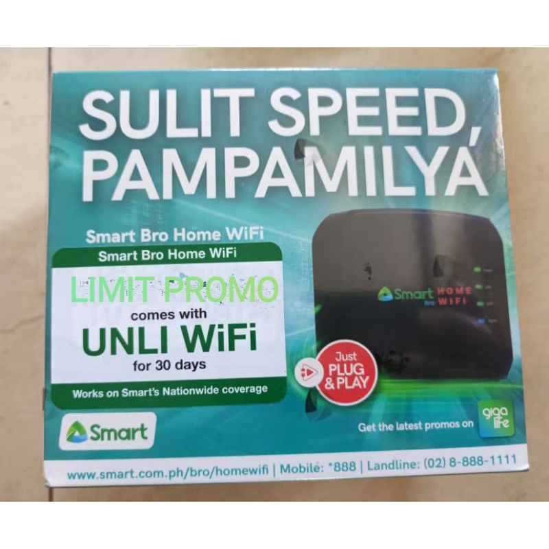 Smart Pldt Prepaid Home Wifi With Free Unli Data For Days Shopee