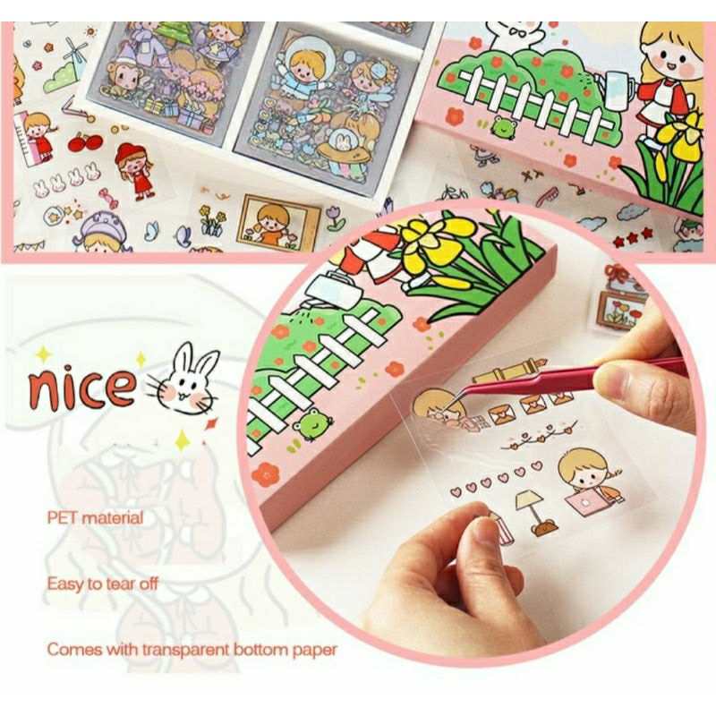 1pc STICKER / CUTE STICKER WATERPROOF / DIY DIARY STICKER SCRAPBOOK ...