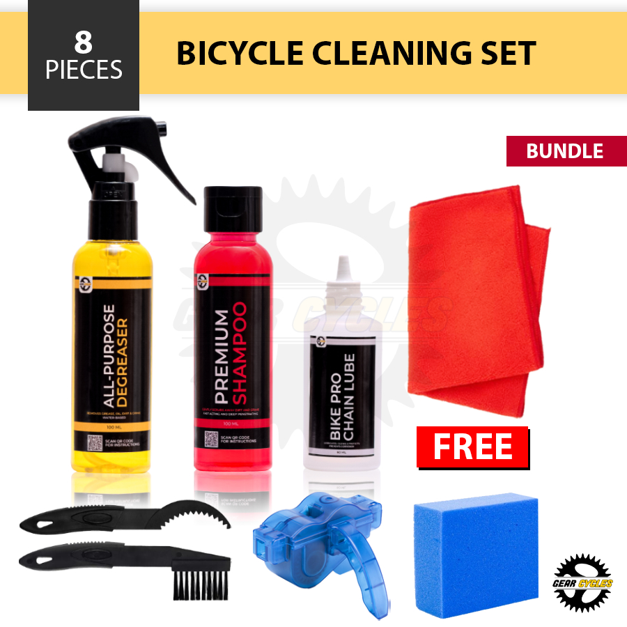 (BUNDLE) Gear Cycles Degreaser Shampoo Chain Lube Chain Cogs Sprocket