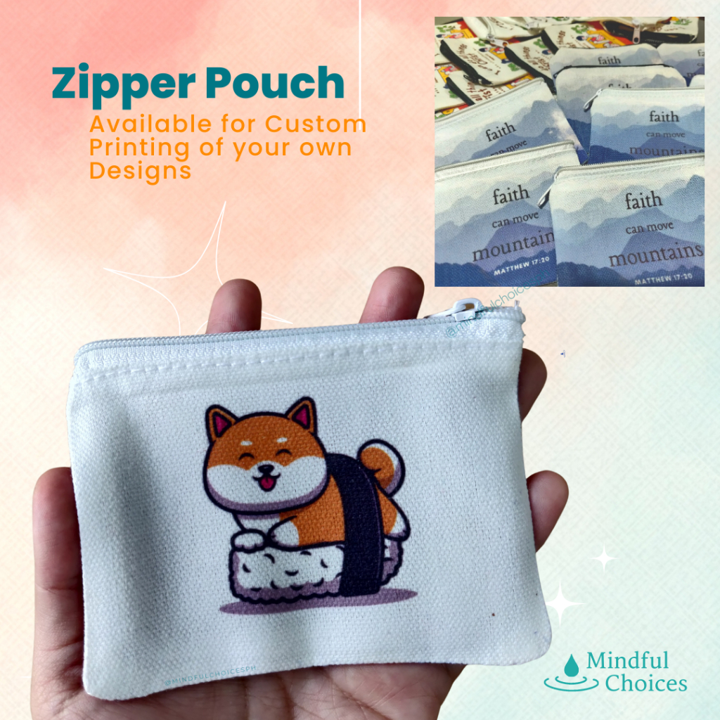 Custom printed zipper online pouch