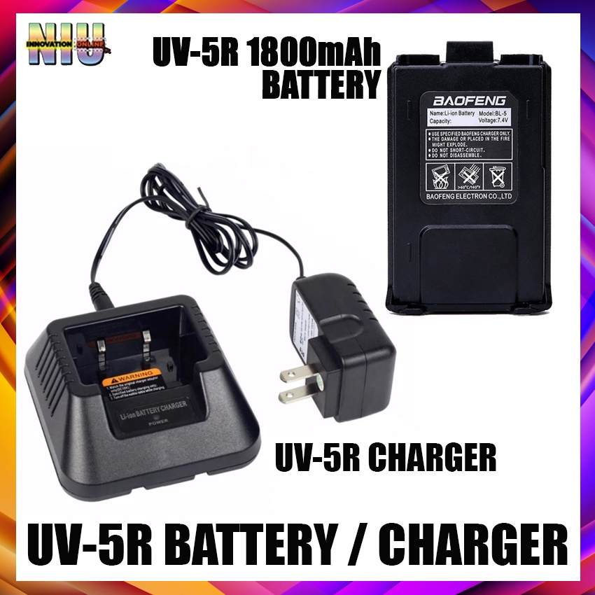 Original Baofeng UV-5R BL-5 7.4V 1800mah Baofeng U... – Grandado