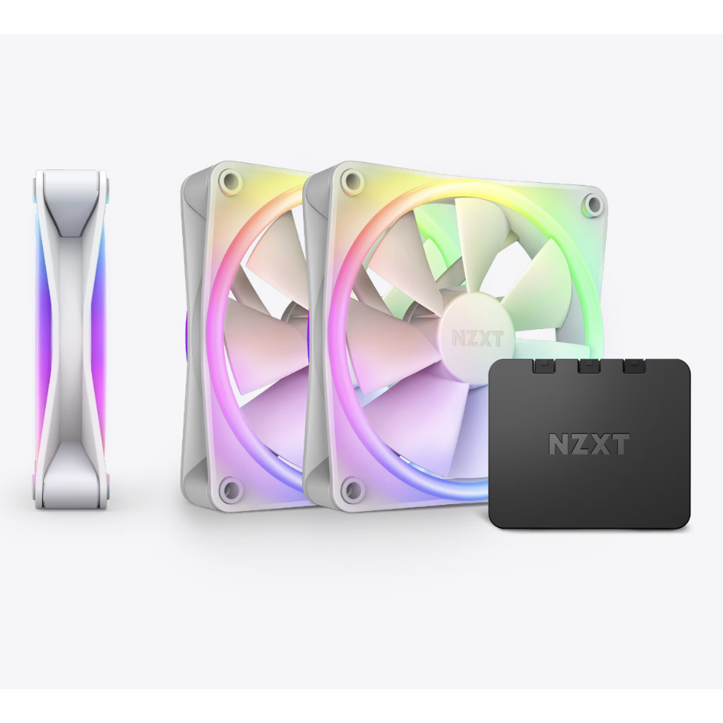NZXT F120 RGB DUO Triple Pack Fans WITH RGB Controller PC Cooling Fan ...