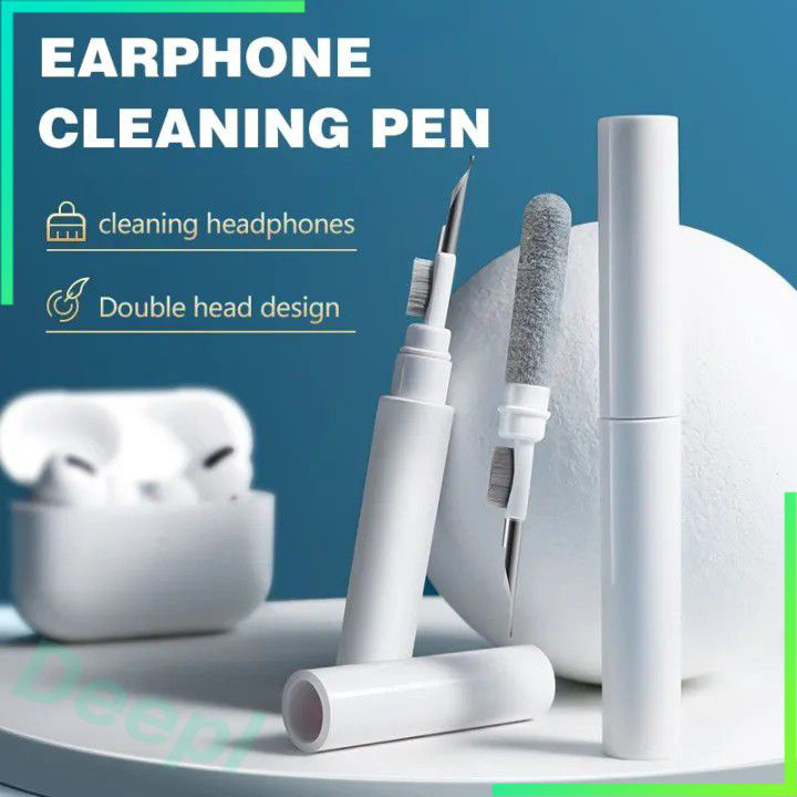 Stylo Nettoyeur Pour AirPods Pro 1 & 2 - Kit Avec Brosse Douce - Blanc