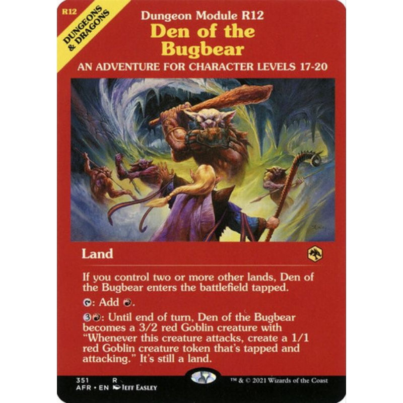 Den of the Bugbear (dungeon module/showcase) - AFR - Rare - MTG Cards ...