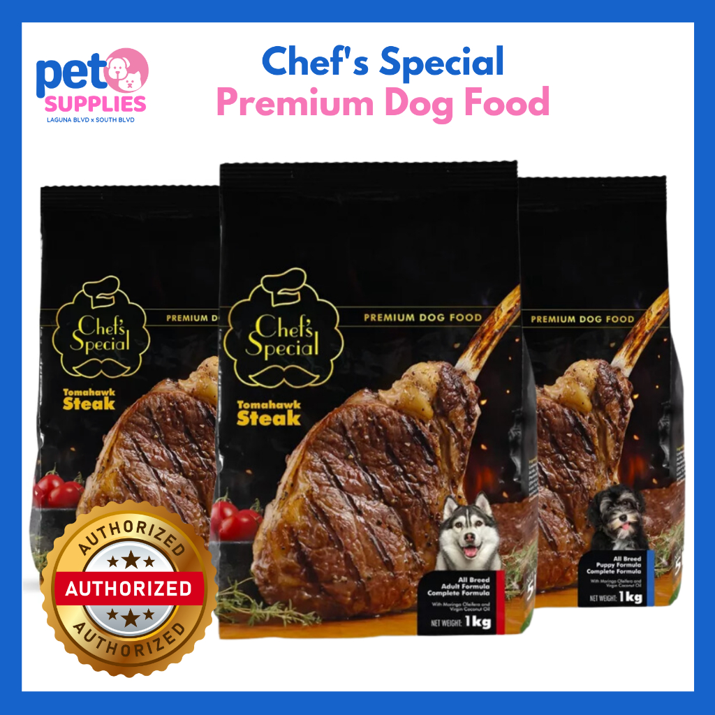 CHEF S SPECIAL PREMIUM DOG FOOD 1KG ORIGINAL PACK TOMAHAWK STEAK