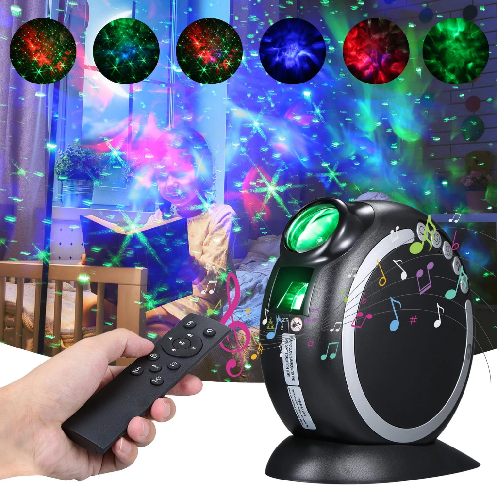 LED Projector Night Galaxy Starry Projector Music Bluetooth Speaker