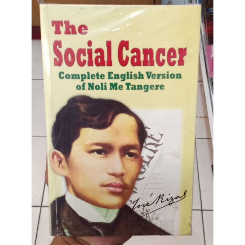 The Social Cancer Complete English Version of Noli Me Tangere | Shopee ...