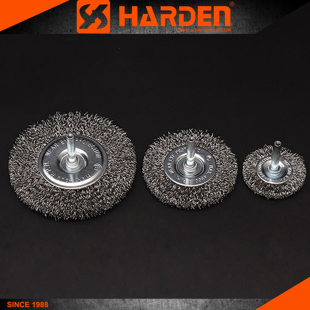 Harden 50,75,100mm Circular Grinding Wire Brush With Shank Small Round ...