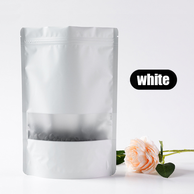 50pcs Colored aluminized window Stand Up Pouch with Zip Lock Packaging ...