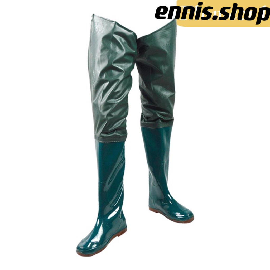 Nylon Fly Fishing Hip Waders Boots with Cleated Soles Chest Wader Boots