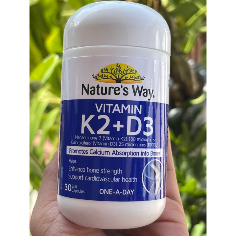 AUTHENTIC🇦🇺Nature's Way Osteo K Vitamin K2 + D3 180mcg 30 Softgel