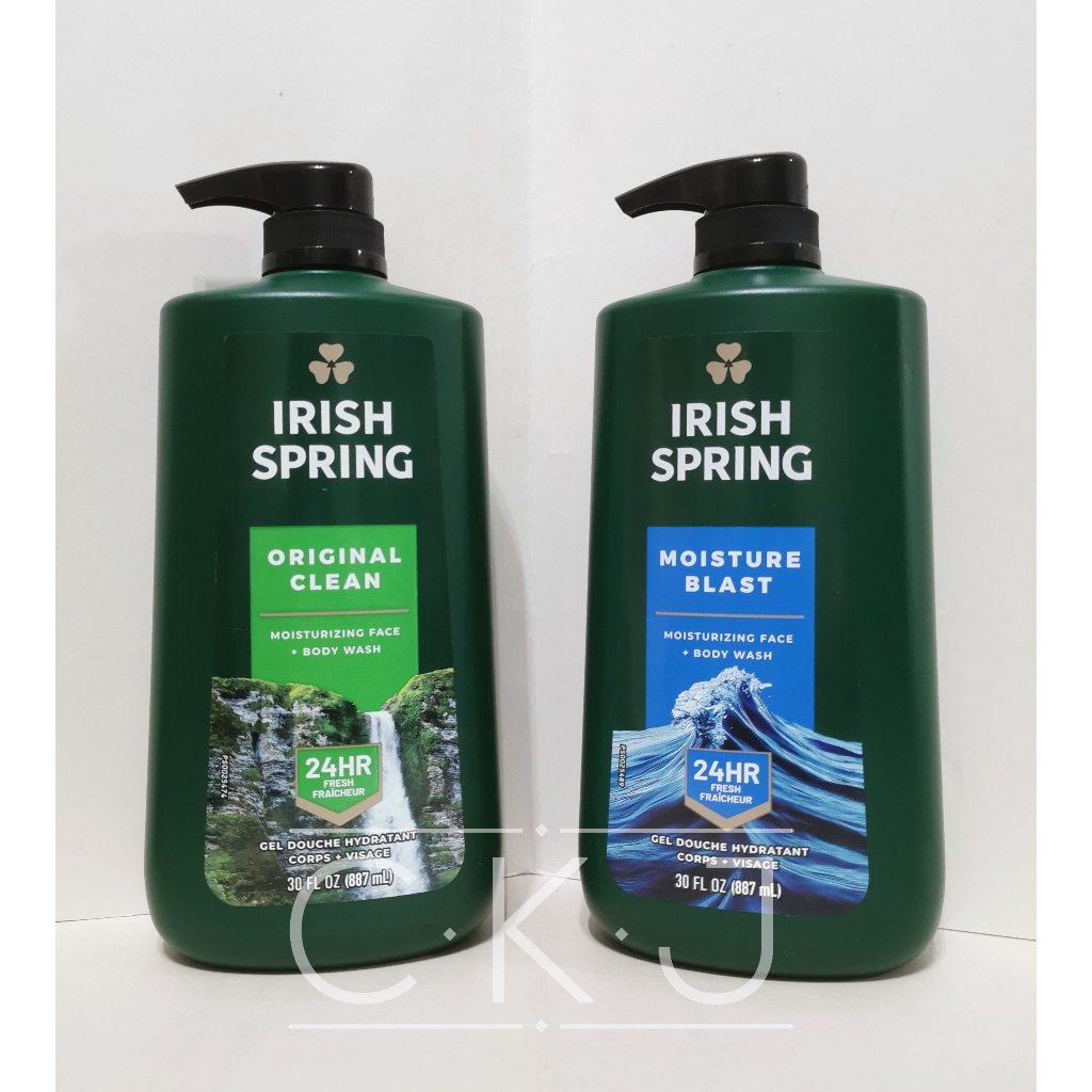 Irish Spring Body Wash (30oz = 887ml) | Shopee Philippines