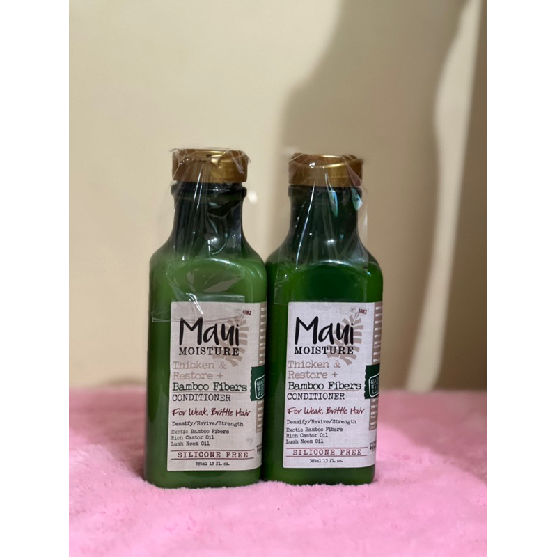 🇺🇸 Maui Moisture Thicken & Restore Bamboo Fibers Shampoo & Conditioner