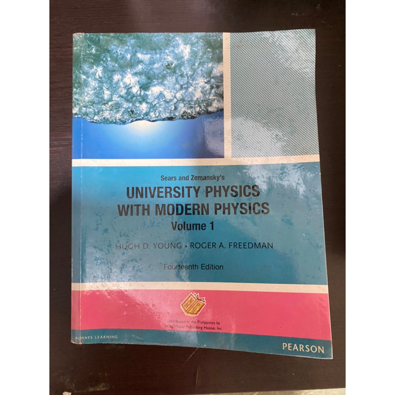 University Physics With Modern Physics Volume 1 (Pearson) | Shopee ...