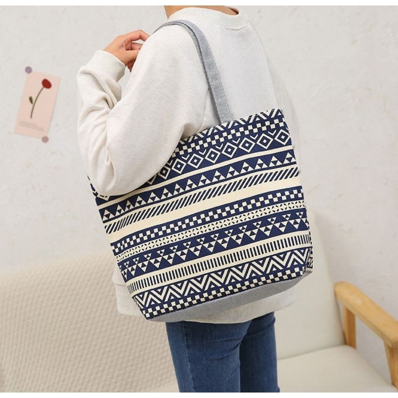 YQY 1235 Korean New Fashion Canvas Tote Bag Design Shoulder Bags Simple ...