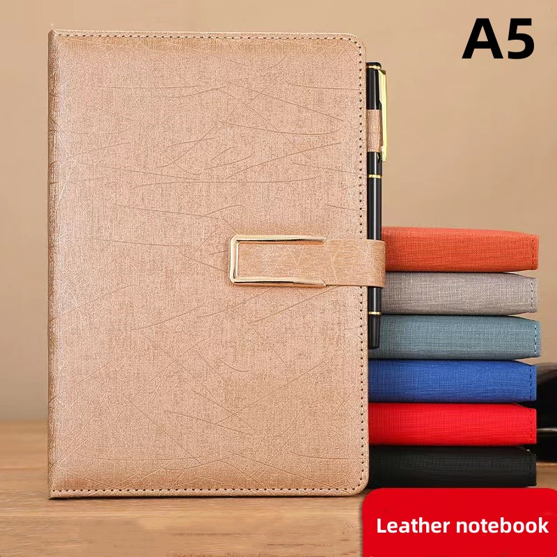 Utype Buckle Cloth Notepad Leather Notebook College Notebook