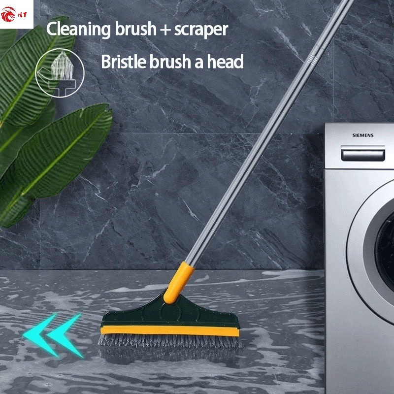 2in1 Cleaning Brush Bathroom Kitchen Floor Scrub Brushes Long Handle ...