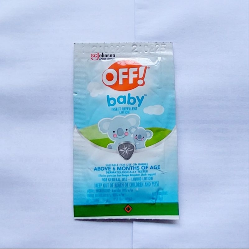 Off Lotion For Babies Sachet 6ml Shopee Philippines