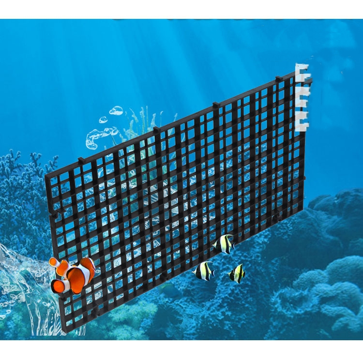 Fish Tank Isolation Board Bottom Divider Aquarium Grid Divider black