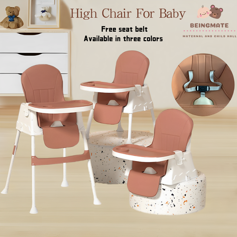 Beingmate High Chair For Baby With Adjustable Tray Detachable Legs Baby