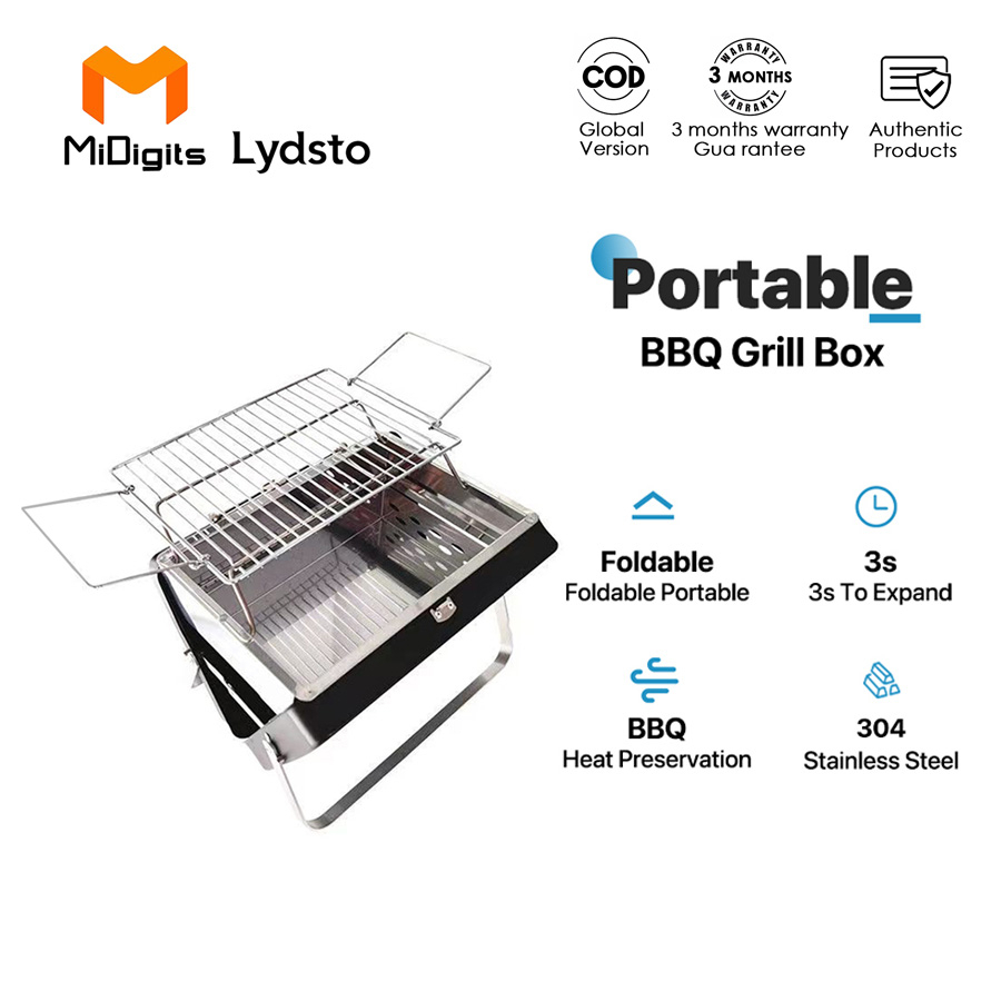 Xiaomi Lydsto Portable Stainless Steel Barbecue Grill Outdoor Handheld ...