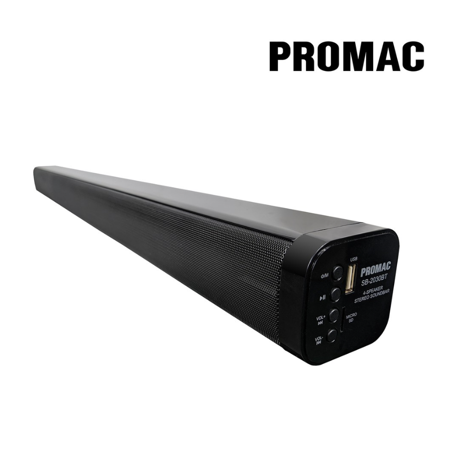 PROMAC SB2030BT 4SPEAKER STEREO SOUNDBAR/tested before ship out