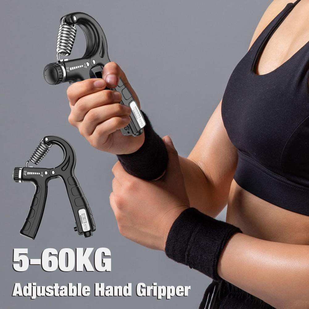 Hand Gripper Adjustable Resistance Hand Grip Strength Trainer Fingers Wrist  Exerciser Workout Gear
