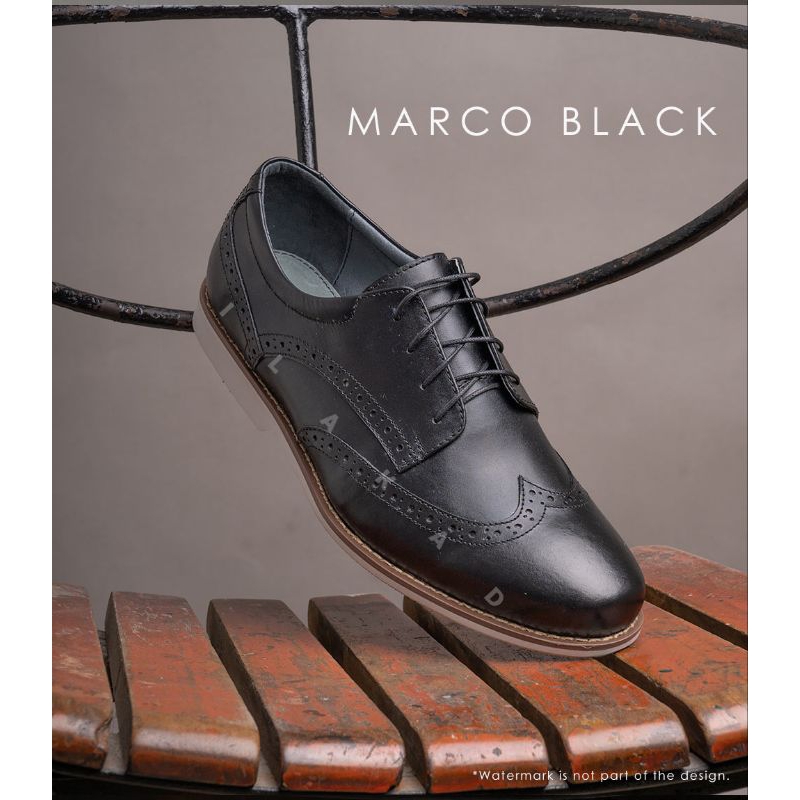Ilakad MARCO Derby Wingtip (3 colors) Semi Formal Casual Leather Shoes ...