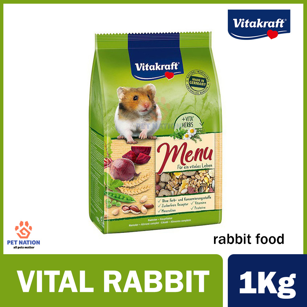 Vitakraft Menu Vital Rabbit 1kg Rabbit Food Rabbit Pellets Alfalfa ...