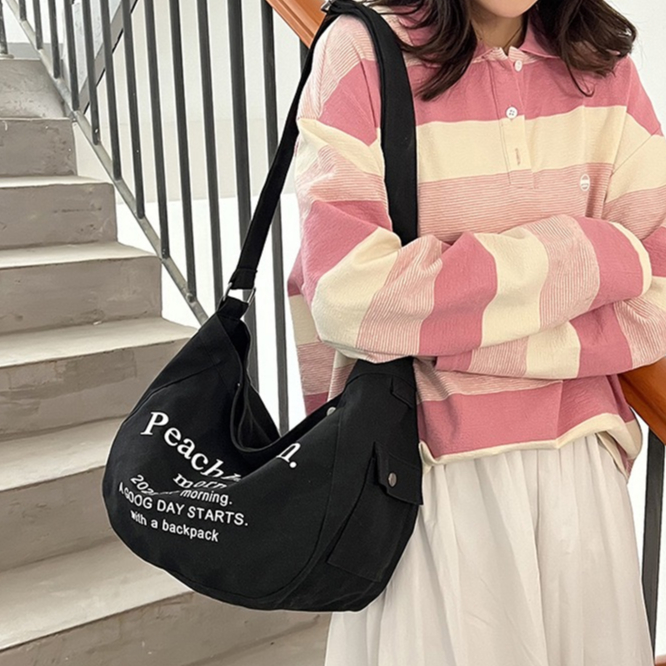 Mumu 2021 Japanese Harajuku Style Canvas Bag Student Tote Large