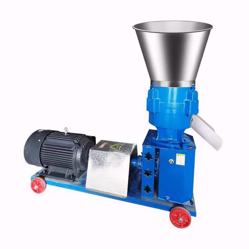 Feed pellet machine small dry and wet straw crushing granulator pelletizer machine feed pellet