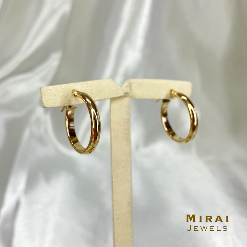 18k Saudi Gold Earrings (1.42g) Shopee Philippines