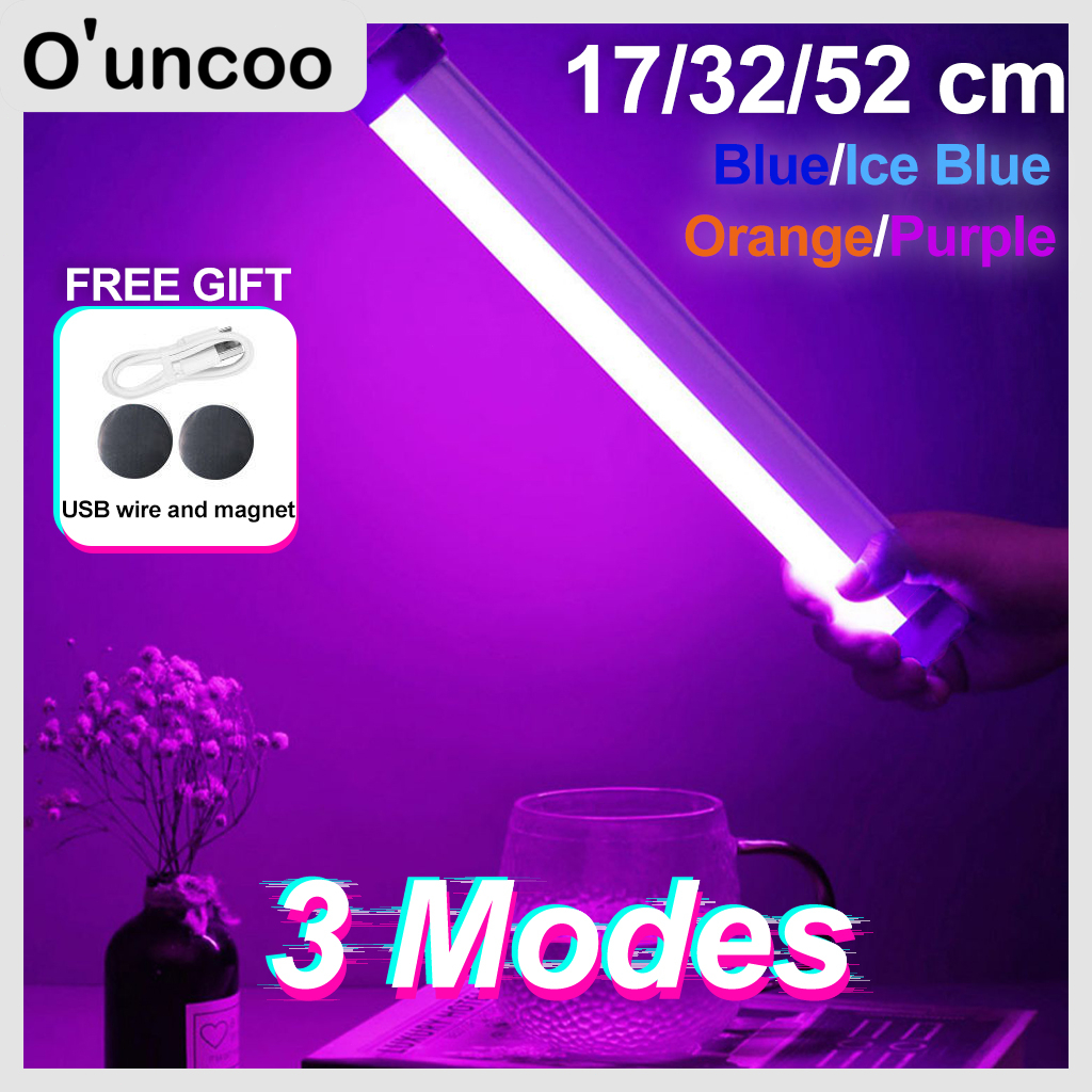 O'uncoo RGB Tube Light LED Fill Light 3 Modes Rechargeable Lamp Live