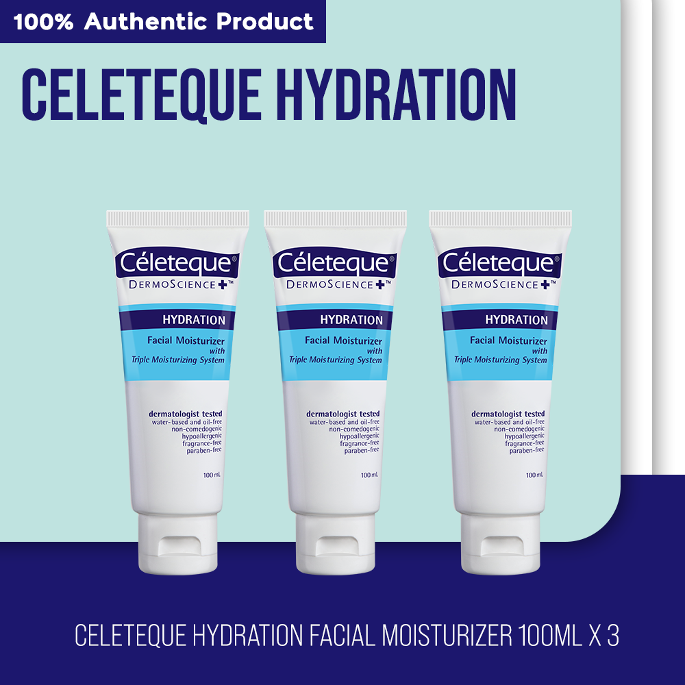 Celeteque Hydration Facial Moisturizer 100mL x 3 Shopee Philippines