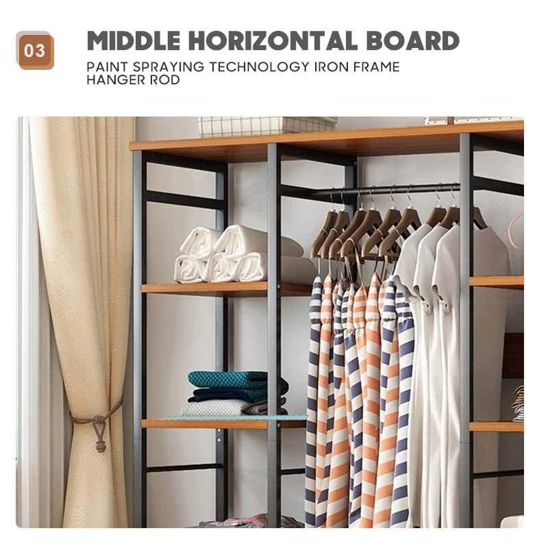 Clothes Rack Shelf Cabinet Storage Rack Open Combination Cabinet ...