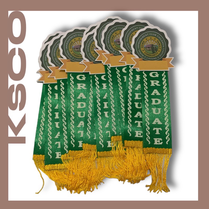 Graduation Ribbon Recognition with tassel and logo Graduate Parent ...