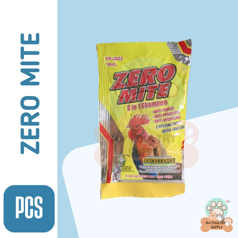 Zero Mite Gamefowl Bug Shampoo 10ml (1 Sachet) Shopee Philippines