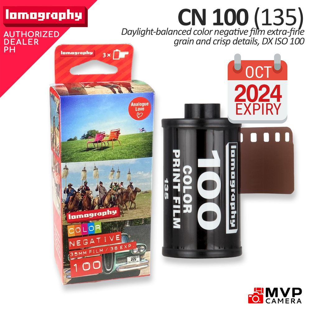 Lomography Color Negative 35 mm ISO 100 – Pack of 3 – Lomography