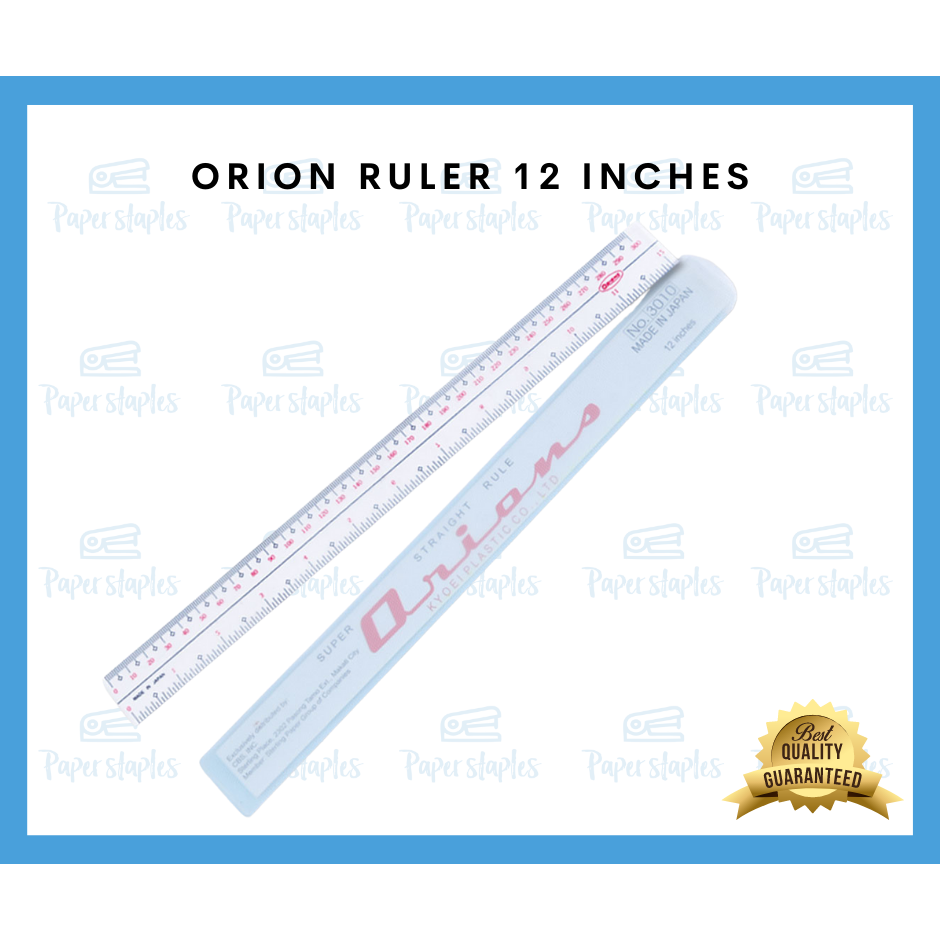 ORIONS RULER 12inches | Shopee Philippines