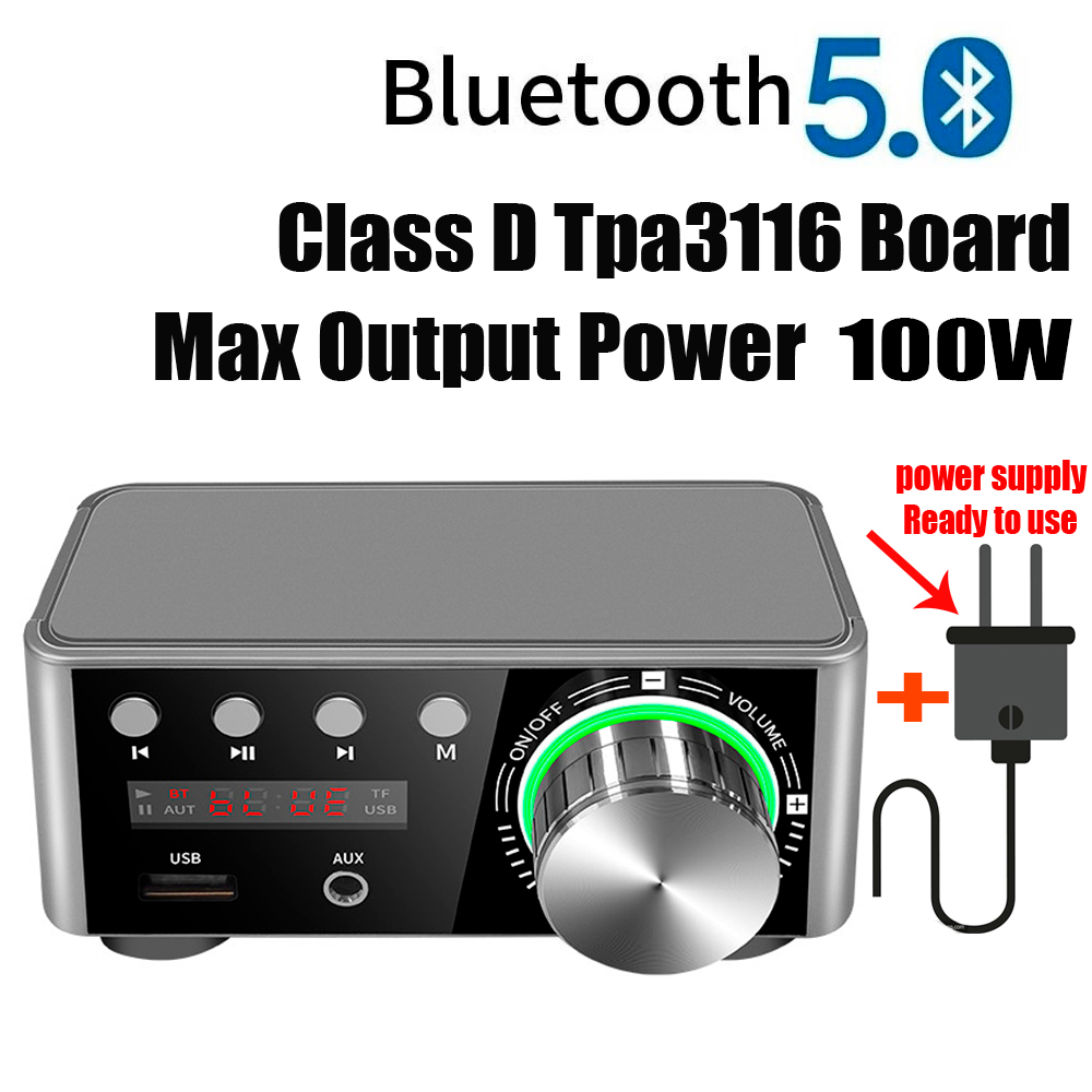 Amplificatore Stereo BT5.0 HIFI CB01 Mini 50W Con Riproduzione U-disk - Foto 10