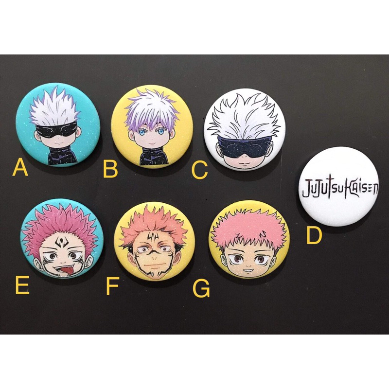 1.25” Jujutsu Kaisen Anime Button Pins | Shopee Philippines