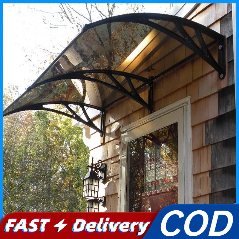 Canopy Heavyduty Awning Canopy Roofing with Bracket Frame for Door and