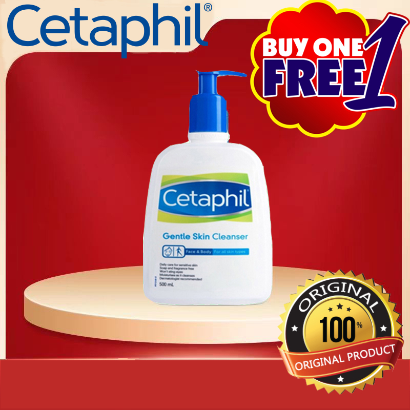 Buy 1 Take 1】Cetaphil Daily Facial /Gentle Skin Cleanser 500ml Face & Body  Normal to Combination, Oily, Sensitive for All Types Wash Paraben Free 0%  add