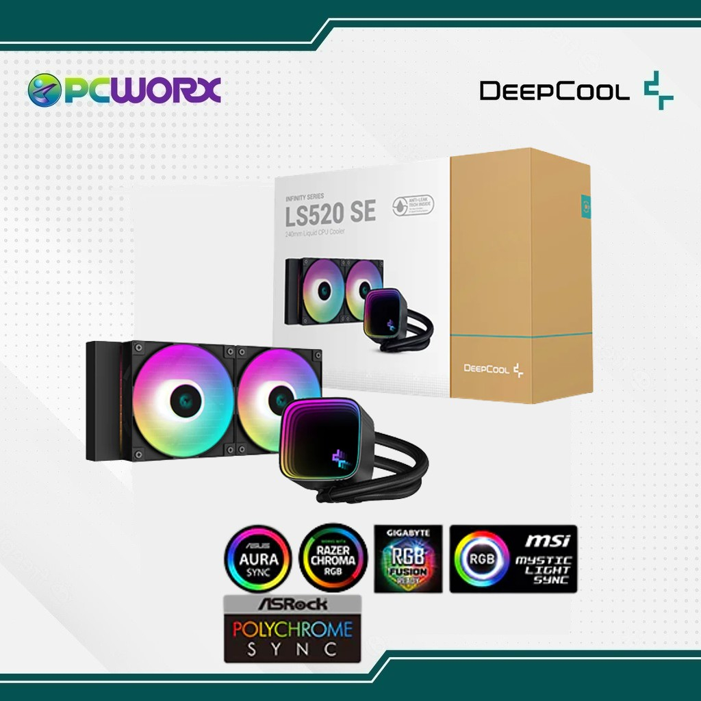 Deepcool RLS520BKAMMMG1 LS520 SE 240mm AIO ARGB Liquid CPU Cooler