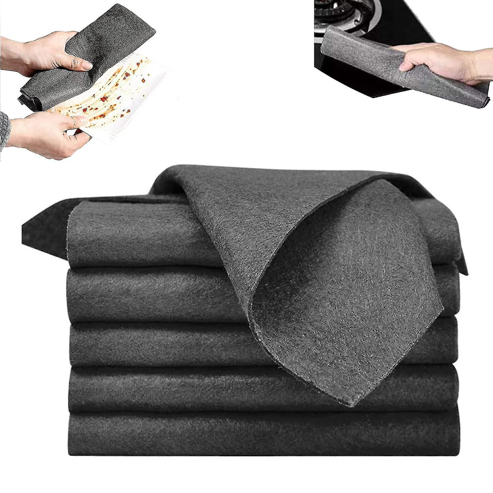 Thickened Magic Cleaning Cloth, 2025 Upgraded Reuseable Streak Free Microfiber Multipurpose Cloth High Water Absorption Windows Glass Furniture Car 5