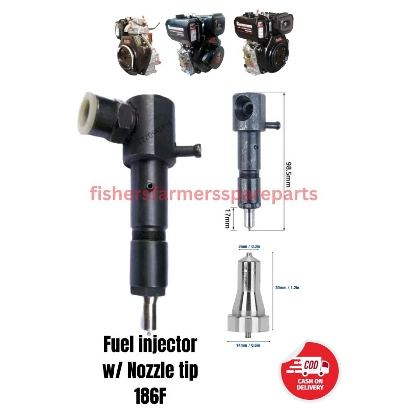 Fuel injector with original Bosch nozzle tip for 186F or 186FA | Shopee ...