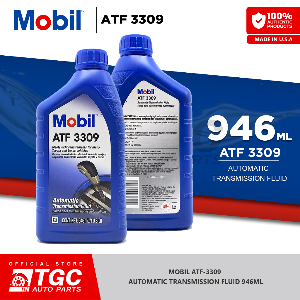 Mobil ATF 3309 Automatic Transmission Fluid 946ml - 1pc | Shopee ...