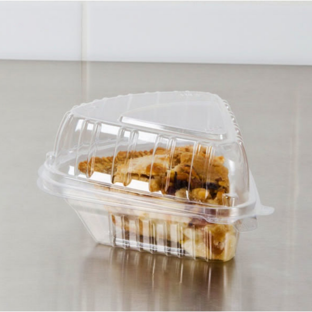 100pcs Single Slice Plastic Container Triangle Plastic Container (small ...