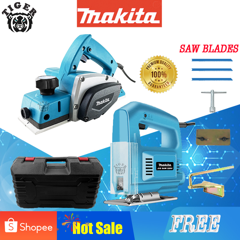 Makita planer and Jig Saw Tool Set 2in1 with tool boxes with blade ...