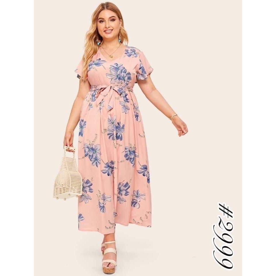 F&F Korean Pink Floral Dress #2999 | Shopee Philippines